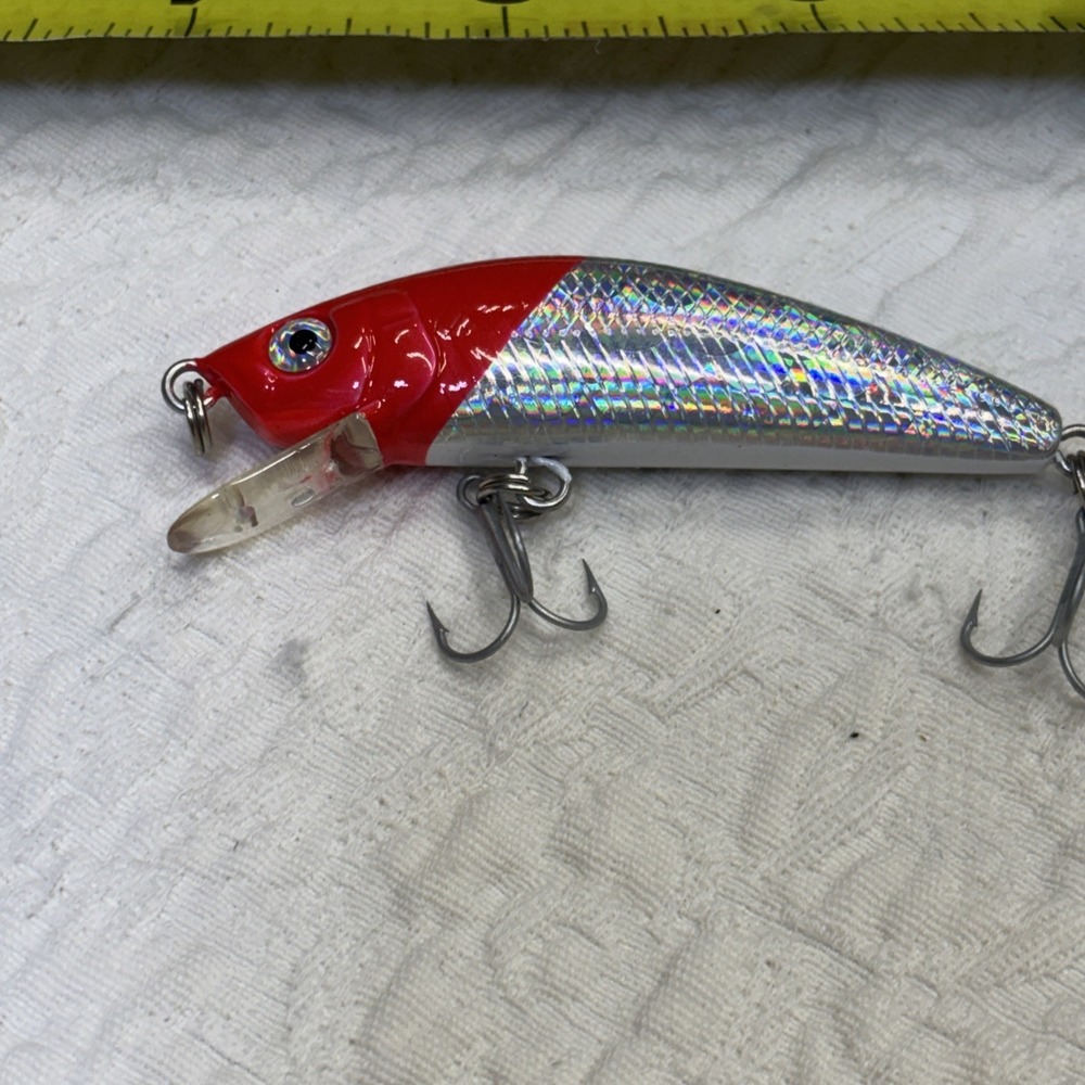 VTG YO-ZURI TX Minnow F Red Head prism 4" Floating Jerkbait 1/2oz Fishing Lure